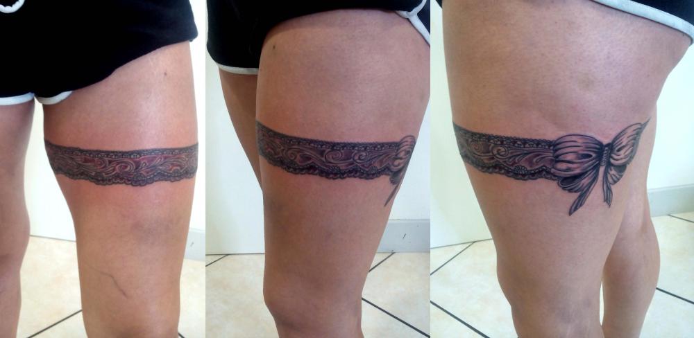 tattoo noeud jambe