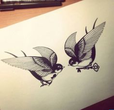 tattoo oiseau inseparable