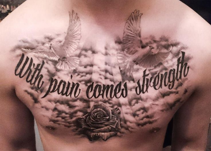 tattoo on pectoral pain
