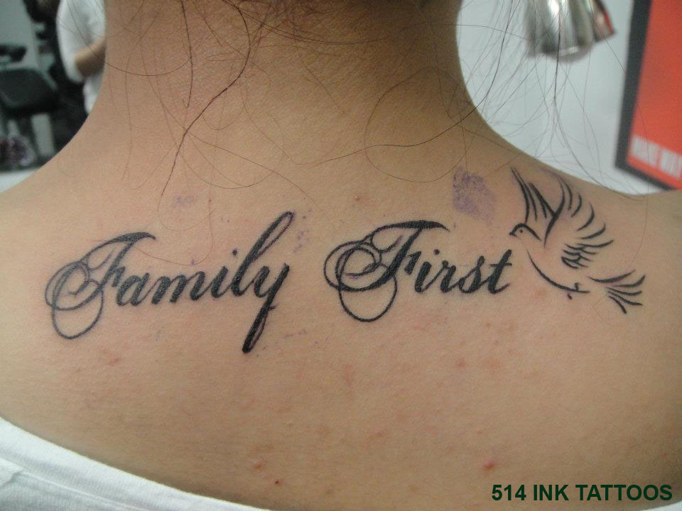 tattoo phrases famille