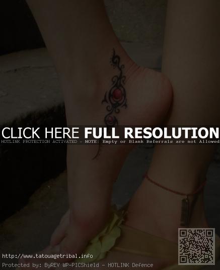tattoo tribal cheville