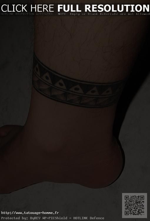 tattoo tribal cheville bracelet